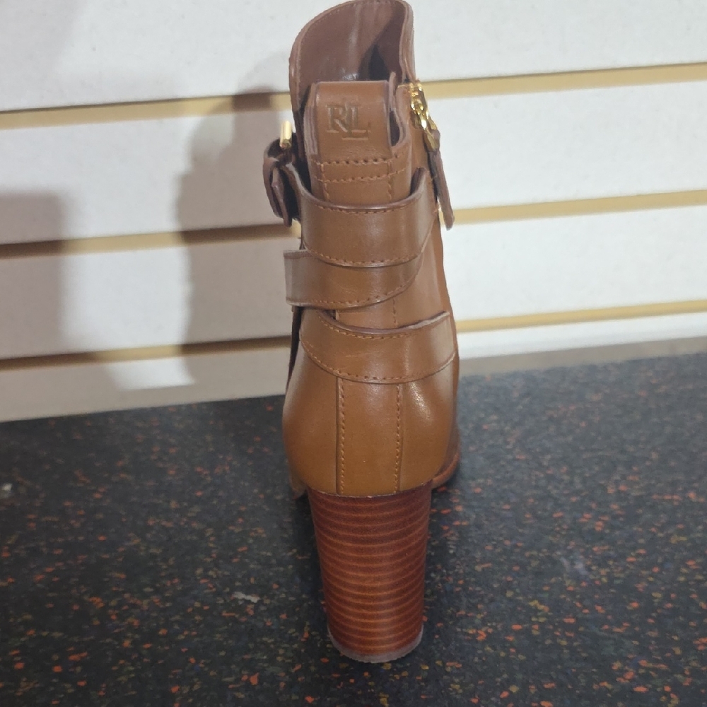 Ralph Lauren Women's Tan Heeled Boots